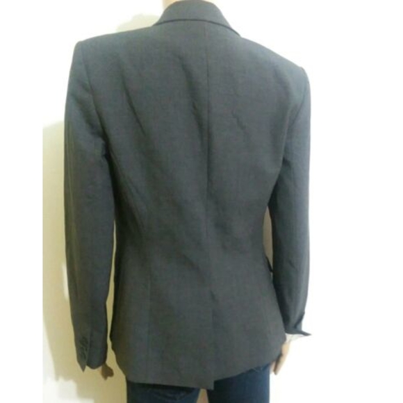 $395 Theory Gabe B Gray Sz 6 Wool Blend Blazer - Picture 4 of 5